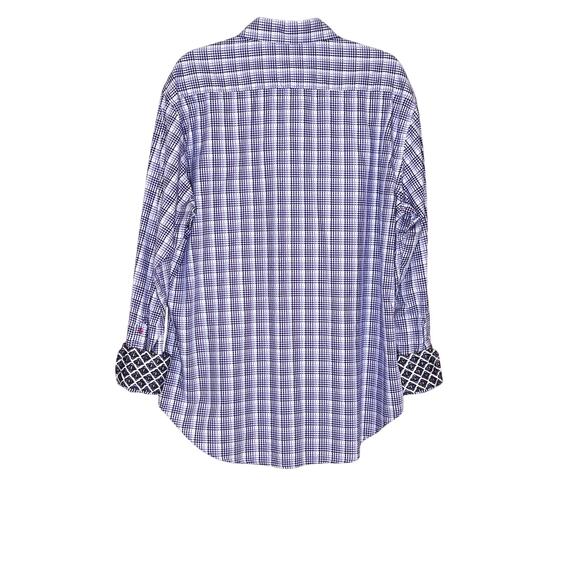 Robert Graham size XL shirt button-up flip cuffs cocktails evenings night clubs - Picture 3 of 12